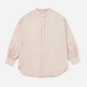 Everlane Collarless Air Shirt in Rose Sz 2